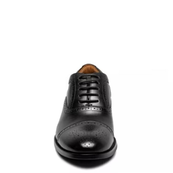 NIB Florsheim Black Smooth Leather Oxfords Black Size 9.5W